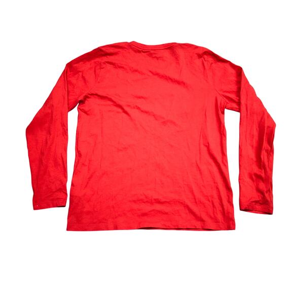 J Crew Pink Red White Merry Holiday Pajama Set Lounge Womens Medium - Picture 7 of 9